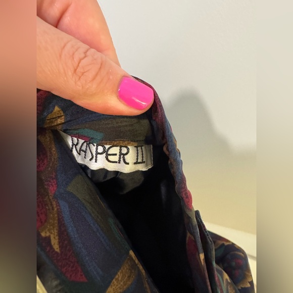 Kasper vintage midi skirt and blouse set women size 18 - Picture 13 of 14